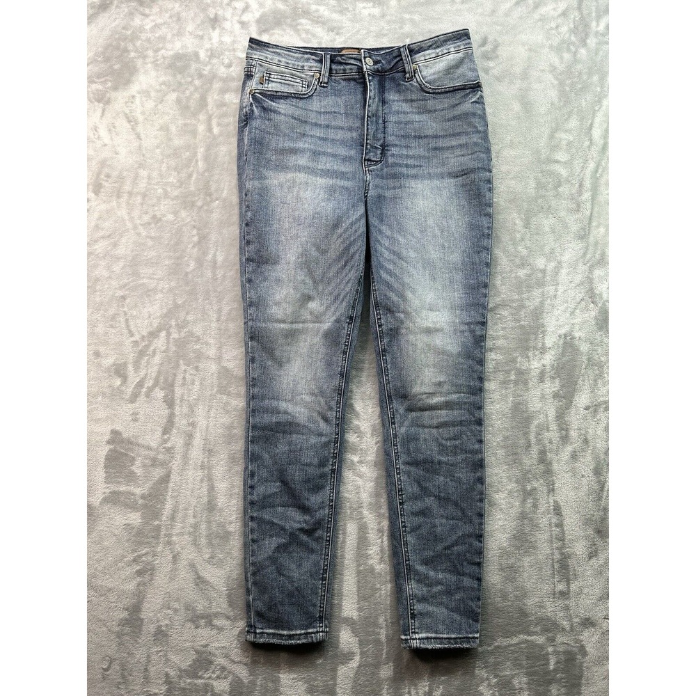 Judy‎ Blue Womens Sz 11/30 Designer Jeans Blue Skinny Fit Stretch Denim Ladies